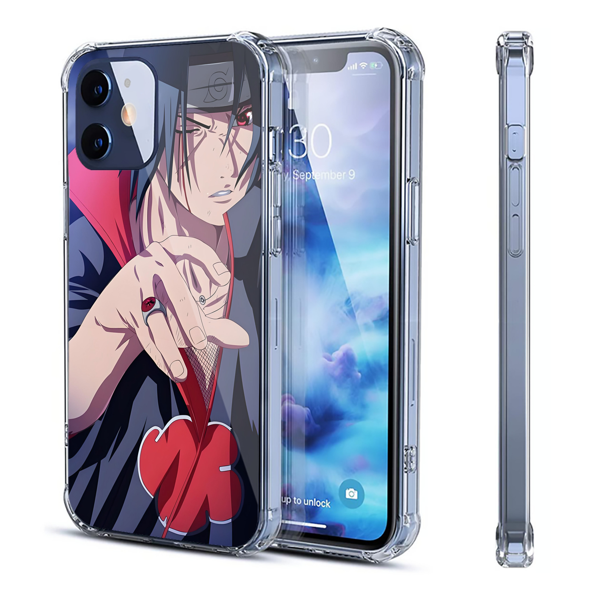 （画像用） NARUTO -ナルト- NARUTO -ナルト- 疾風伝 【iPhone 12シリーズ対応】透明スマホケース（クリアソフトケース）